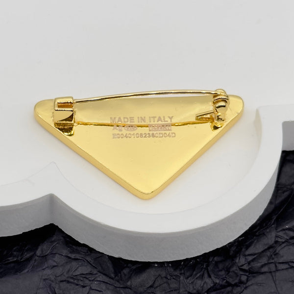 Prada Brooch Gold 172367