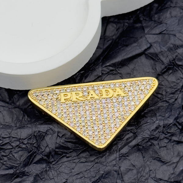 Prada Brooch Gold 172367