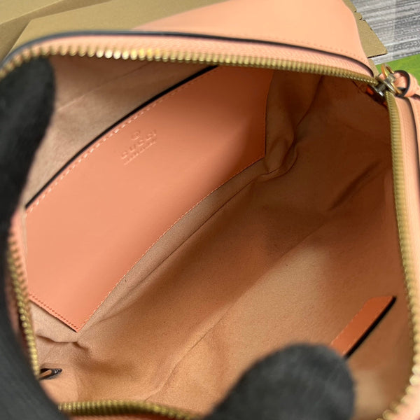 GG MARMONT SMALL 24 MATELASSÉ IN PELLE DI VITELLO ROSA PESCA