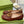 BLONDIE LOGO-PLAQUE LOAFERS IN SYRUP BROWN CALFSKIN