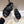 CHLOÉ CROSS STRAP SANDAL IN BLACK RUBBER WITH GOLD HARDWARE