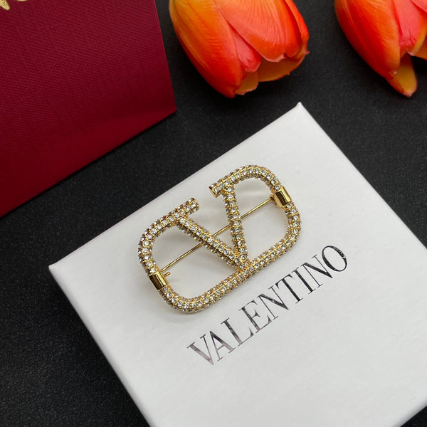 VT Brooch Gold Diamond 180872
