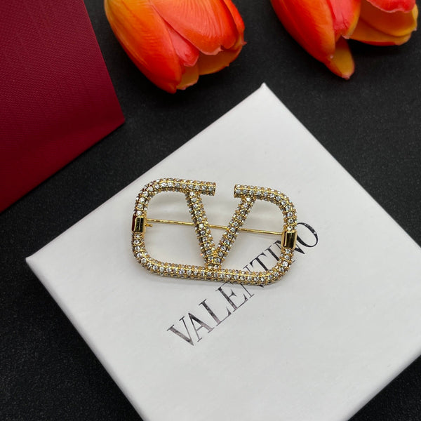 VT Brooch Gold Diamond 180872