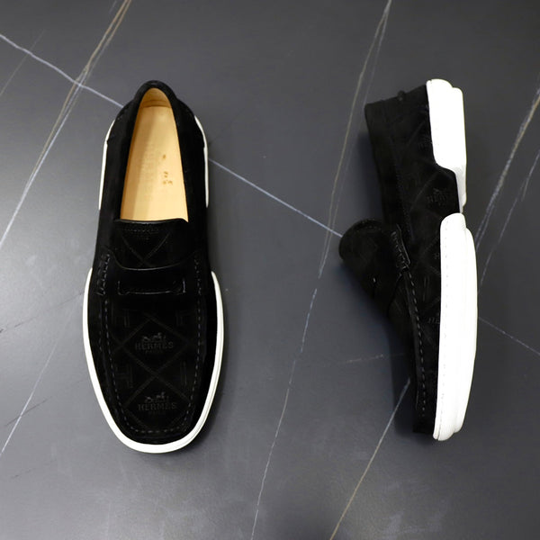 HM GUILLAUME LOAFER BLACK SUEDE