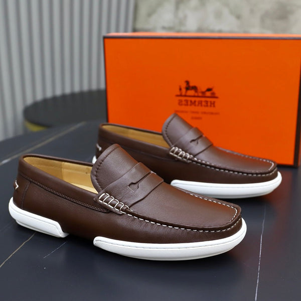 HM GUILLAUME LOAFER CHOCOLATE CALFSKIN