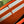 FULL-ZIP WALLET 19 IN ORANGE EMBOSSED CALFSKIN