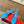 RC Diamond Sandals Blue Silk Creole Glass Diamond 341986