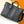 LV The Weekend Tote Bag 43cm Black Monogram Canvas & Taïga Leather