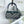 BORSA A MANO MEDIA DA 22 CHIAVI IN JACQUARD OBLIQUO BLU