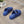 cd dioract dad sandal mule blue lambskin