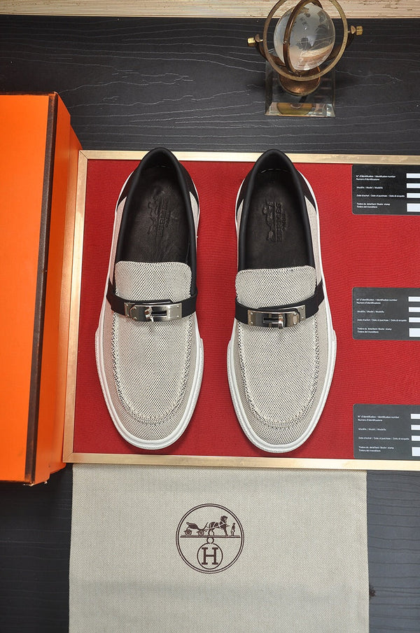 HM GAME SLIP-ON SNEAKER BLACK PLUM DENIM