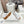 SNEAKER FLOW RUNNER IN CAMOSCIO BIANCO AVORIO E PELLE DI MONTONE