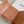 TRIPHOME 10 TRIFOLD WALLET CALFSKIN OLD FLOWER BROWN