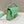 BAGUETTE WITH FF MOTIF 27 IN DE YORK GREEN SOFT LAMBSKIN GOLD HARDWARE