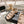 cc slingback sandal tripe strap beige canvas calfskin