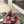 SL AYERS CRYSTAL SANDAL RED SATIN