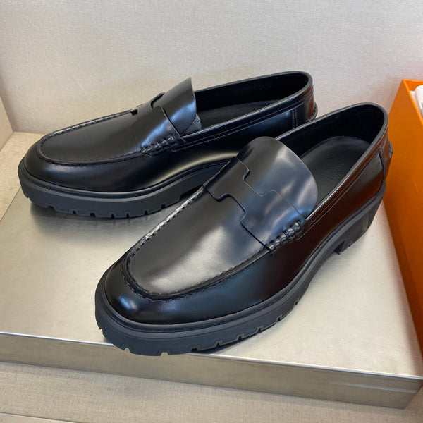Mocassino Gentle da uomo HM in pelle di vitello nera 540804