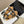 cl roman sandal black brown calfskin