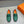 MOCASSINO HM H-LOGO IN PELLE DI VITELLO VERDE PINO E NERA