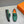 MOCASSINO HM H-LOGO IN PELLE DI VITELLO VERDE PINO E NERA