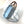 Borsa shopper Fend Mini Sunshine 18 in pelle blu 
