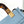 Borsa shopper Fend Mini Sunshine 18 in pelle blu 
