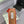 Ciabatte Alaia 25 Flower in pelle di pecora arancione 293159