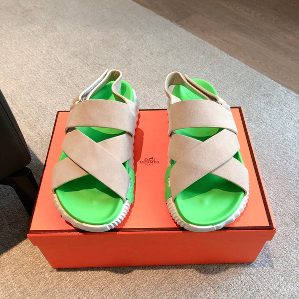 SANDALO HM ELECTRIC PARROCCHIO E CAMOSCIO KAKI