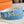HM Gold Mors H buckle & Reversible 24 mm belt Blue White leather 125359