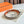 Fibbia HM Silver Mors H e cintura reversibile da 24 mm in pelle arancione beige 125356
