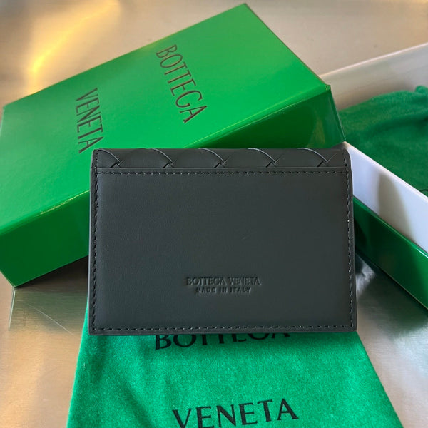 PORTA CARTE INTRECCIATO BUSINESS 11 IN PELLE DI VITELLO NERO