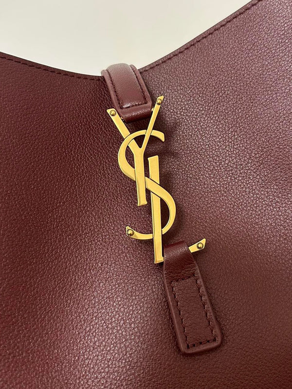 le 5a7 small 23cm burgundy calfskin