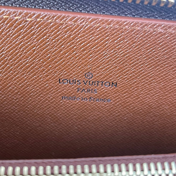 Portafoglio LV Double Zippy XL in tela monogramma marrone 221554