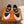 HM Giga 50 Sneaker Black Canvas White Goatskin Orange