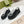 SNEAKERS IN PELLE DI VITELLO NERA CON GG GOFFRATO