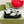 GG EMBOSSED TRAINER BLACK AND WHITE CALFSKIN