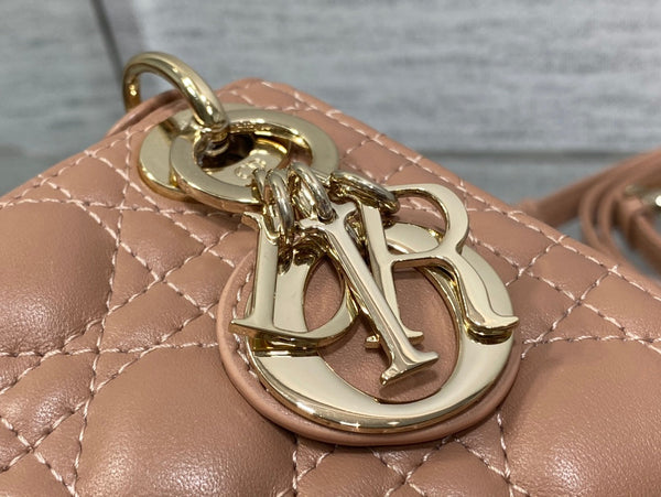 micro lady 12 pelle di agnello marrone rosato ghw 