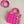 SMALL LADY 20 DARK HOT PINK LAMBSKIN