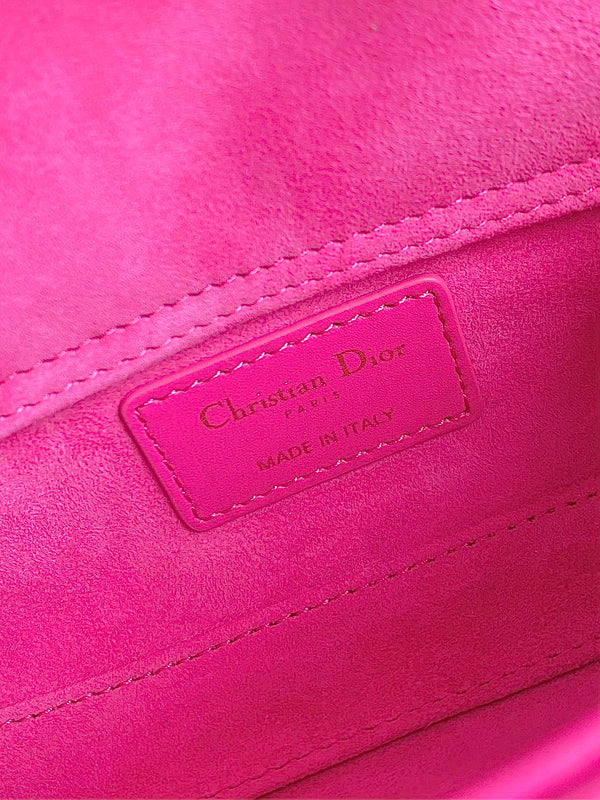 MINI BORSA D-JOY 17 IN PELLE DI AGNELLO ROSA SCURO
