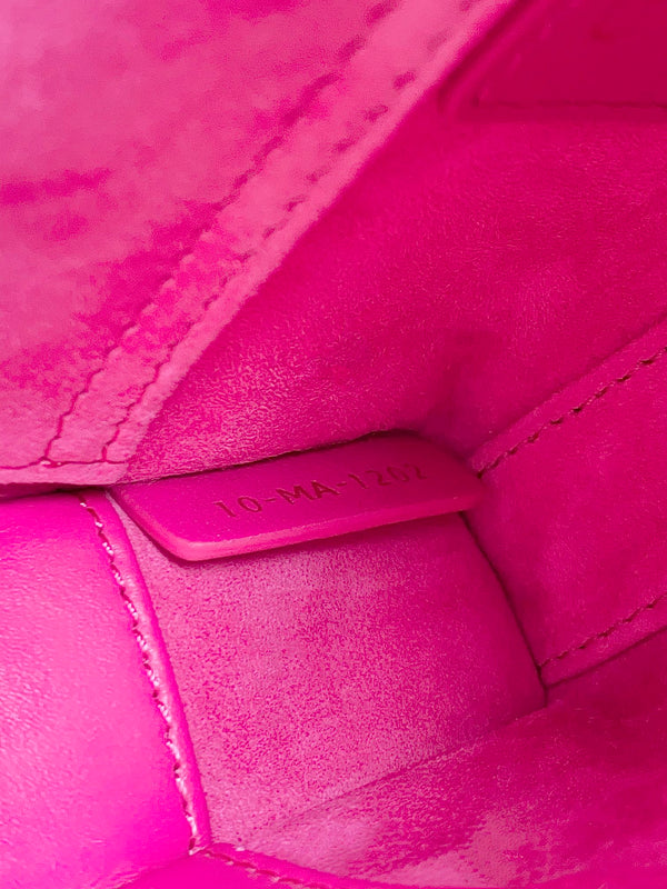 MINI BORSA D-JOY 17 IN PELLE DI AGNELLO ROSA SCURO