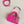MINI BORSA D-JOY 17 IN PELLE DI AGNELLO ROSA SCURO