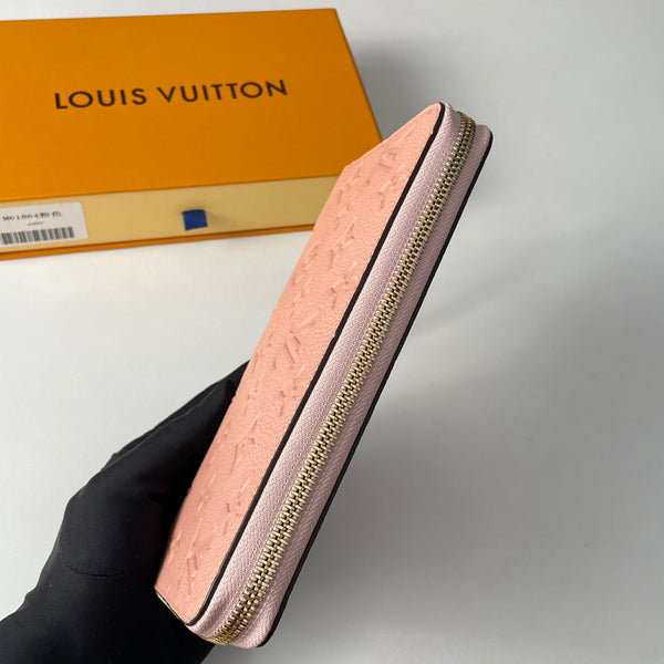LV M61864 Portafoglio Zippy Rosa Monogram Empreinte Pelle 221617