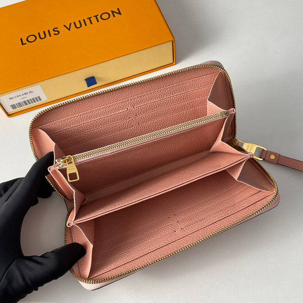 LV M61864 Portafoglio Zippy Rosa Monogram Empreinte Pelle 221617