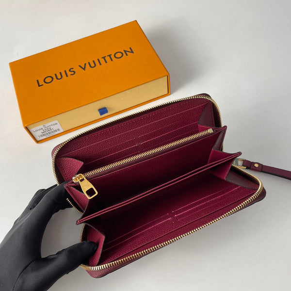 Portafoglio Zippy LV M63691 in pelle Empreinte monogramma bordeaux 221621