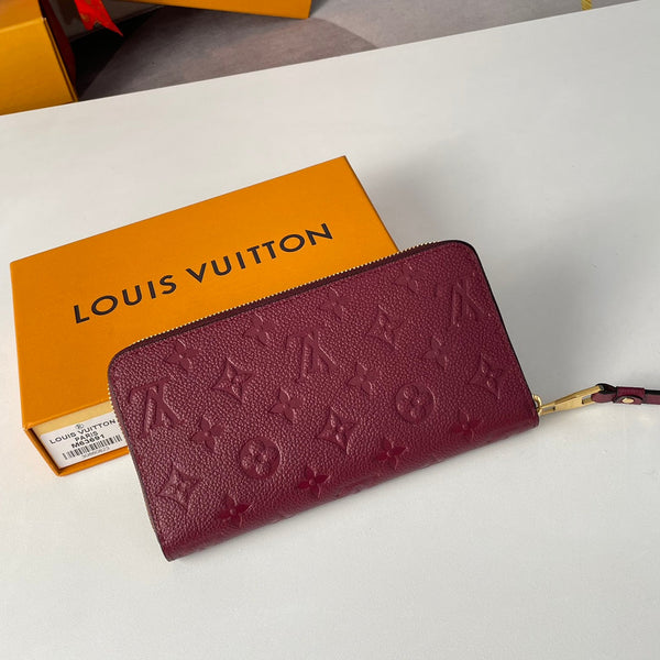 Portafoglio Zippy LV M63691 in pelle Empreinte monogramma bordeaux 221621