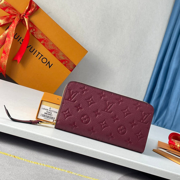 Portafoglio Zippy LV M63691 in pelle Empreinte monogramma bordeaux 221621