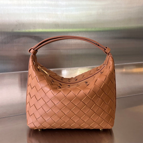 BORSA WALLACE 22 IN PELLE DI VITELLO MARRONE RUSSET