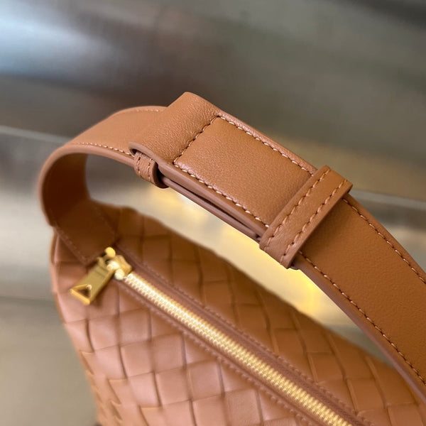BORSA WALLACE 22 IN PELLE DI VITELLO MARRONE RUSSET