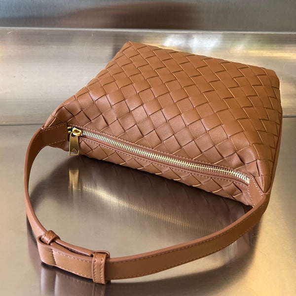 BORSA WALLACE 22 IN PELLE DI VITELLO MARRONE RUSSET