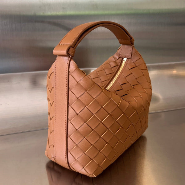 BORSA WALLACE 22 IN PELLE DI VITELLO MARRONE RUSSET